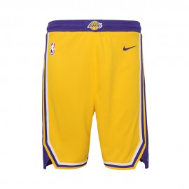 Nike Pantaloncini Basket Nba Lakers Giallo Viola Bambino