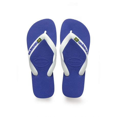 Havaianas Brasil Logo Blu Bianco - Infradito Mare Bambino