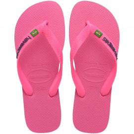 Havaianas Brasil Logo Neon Fucsia - Infradito Mare Donna