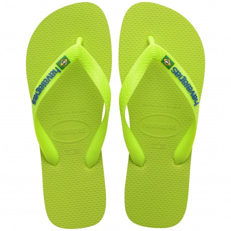 Havaianas Brasil Logo Neon Giallo - Infradito Mare Donna