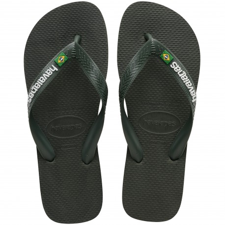 Havaianas Brasil Logo Verde - Infradito Mare Uomo