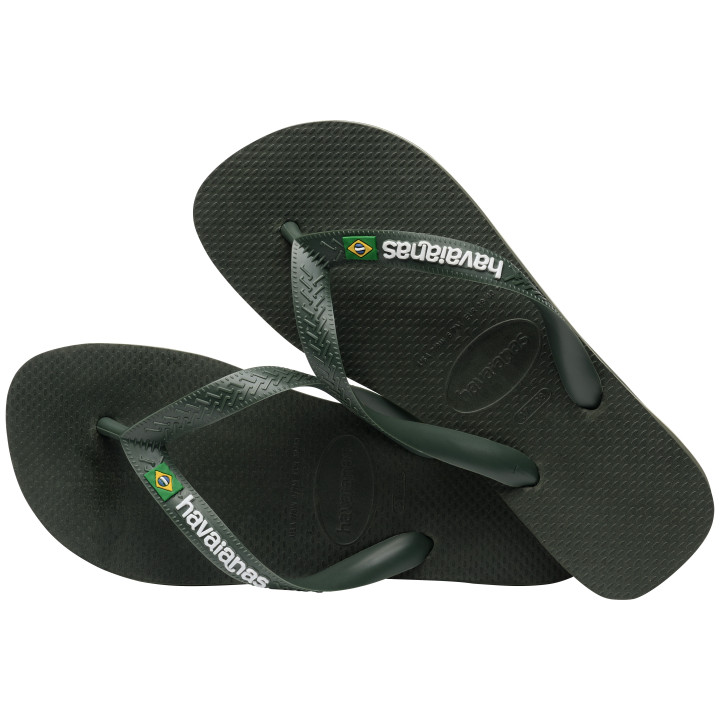 Havaianas Brasil Logo Verde - Infradito Mare Uomo