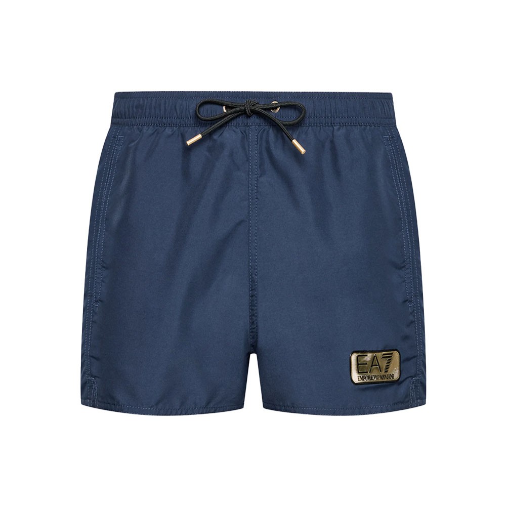Ea7 Costume Boxer Logo Oro Blu Uomo L