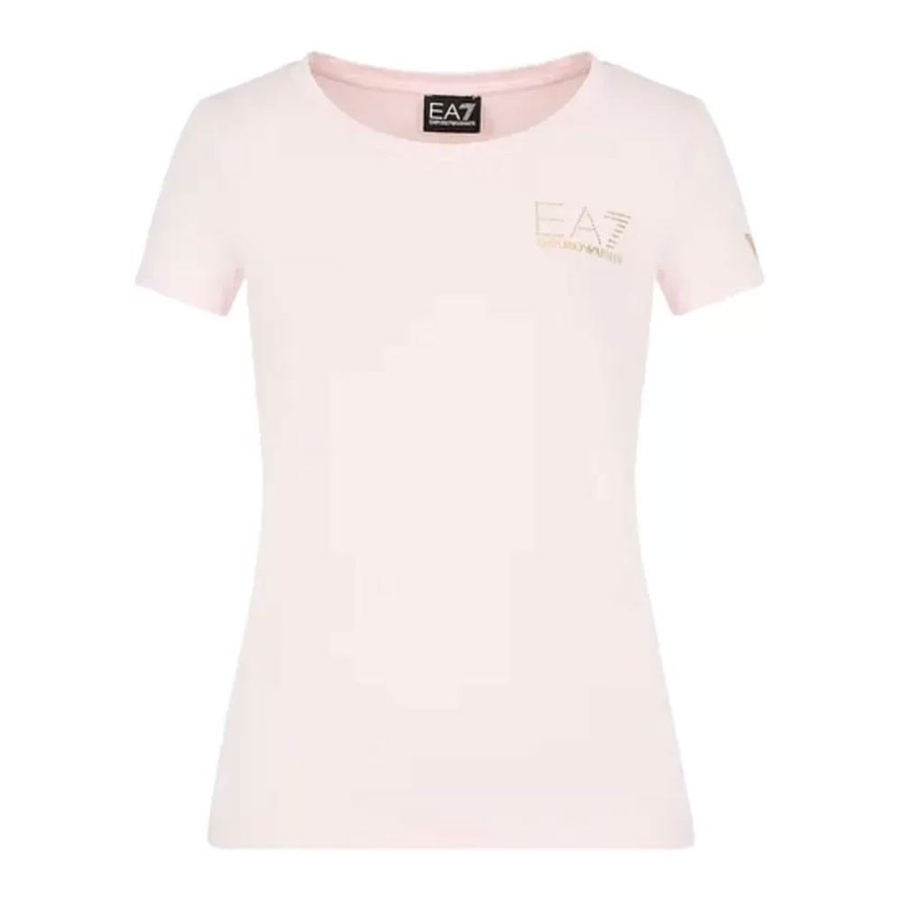 Ea7 T-Shirt Logo Cuore Rosa Donna XS