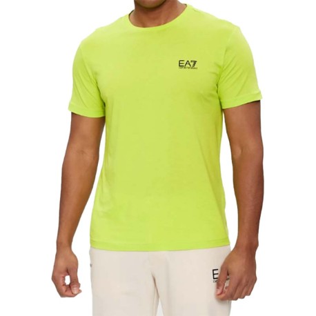 Ea7 T-Shirt Logo Lato Cuore Lime Uomo