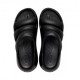Crocs Crush Tripla Fascia Nero - Sandali Mare Donna