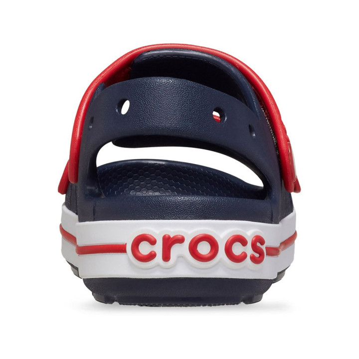 Crocs Doppia Fascia Blu Rosso - Sandali Mare Bambino