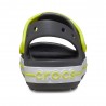 Crocs Doppia Fascia Grigio Giallo - Sandali Mare Bambino