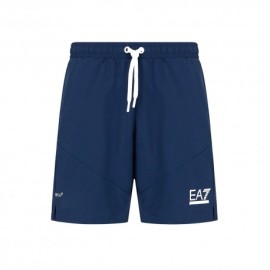 Ea7 Pantaloncini Tennis Pro Pl Blu Navy Uomo