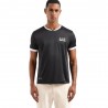 Ea7 T-Shirt Tennis Graphic Nero Uomo
