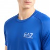 Ea7 T-Shirt Tennis Ventus 7 Azzurro Uomo