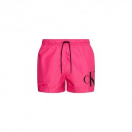 Calvin Klein Costume Boxer Corto Big Logo Fucsia Uomo