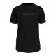 Calvin Klein T-Shirt Logo Centrale Nero Uomo