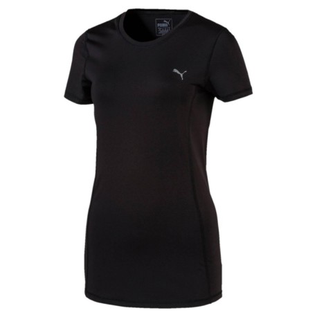 Puma T-Shirt Donna Giro Mm Nero