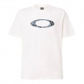 Oakley T-Shirt Logo Ellittico Protez. 30Uv Bianco Uomo
