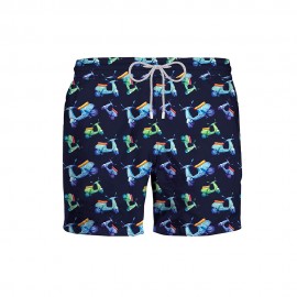 Zeybra Costume Boxer Scooter Blu Uomo