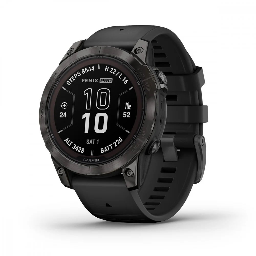 Garmin Orologio Gps Fenix 7 Pro Sap Solar Nero Titanio Acquista online su Sportland