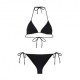 Effek Bikini Spugnetta Tinta Unita Nero Donna