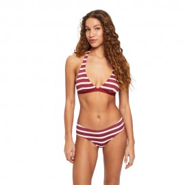 Top Righe rosso
