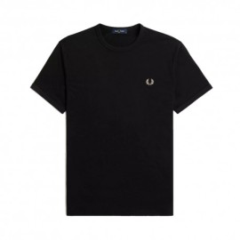 Fred Perry T-Shirt Logo Nero Uomo
