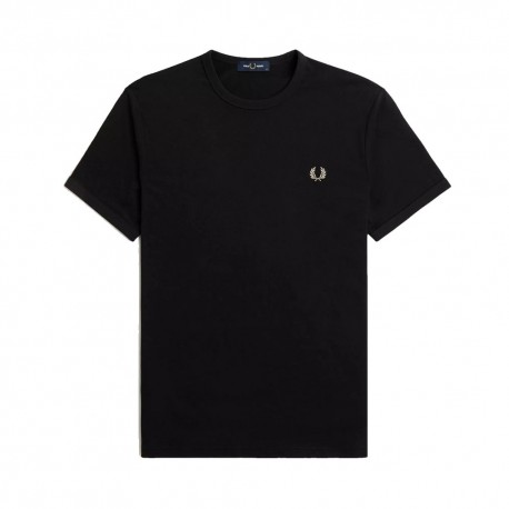 Fred Perry T-Shirt Logo Nero Uomo