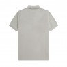 Fred Perry Polo Mezza Manica Tinta Unita Grigio Uomo