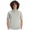 Fred Perry Polo Mezza Manica Tinta Unita Grigio Uomo