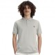 Fred Perry Polo Mezza Manica Tinta Unita Grigio Uomo