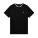 Fred Perry T-Shirt Con Bordino Nero Uomo