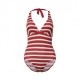 Esprit Costume Intero Righe Rosso Donna