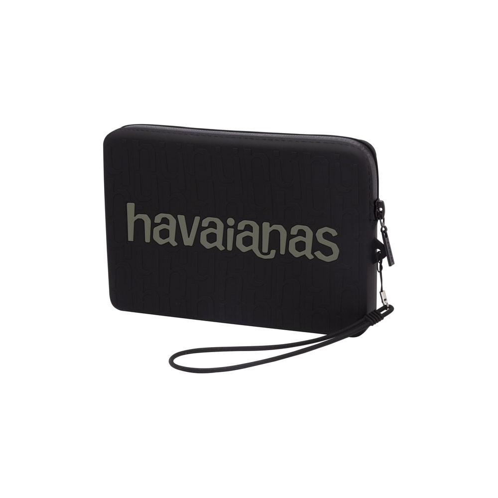 Image of Havaianas Pochette Mare Logomania Nero Donna TU