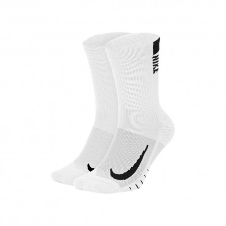 Nike Calze Running Crew X2 Grigio Nero S