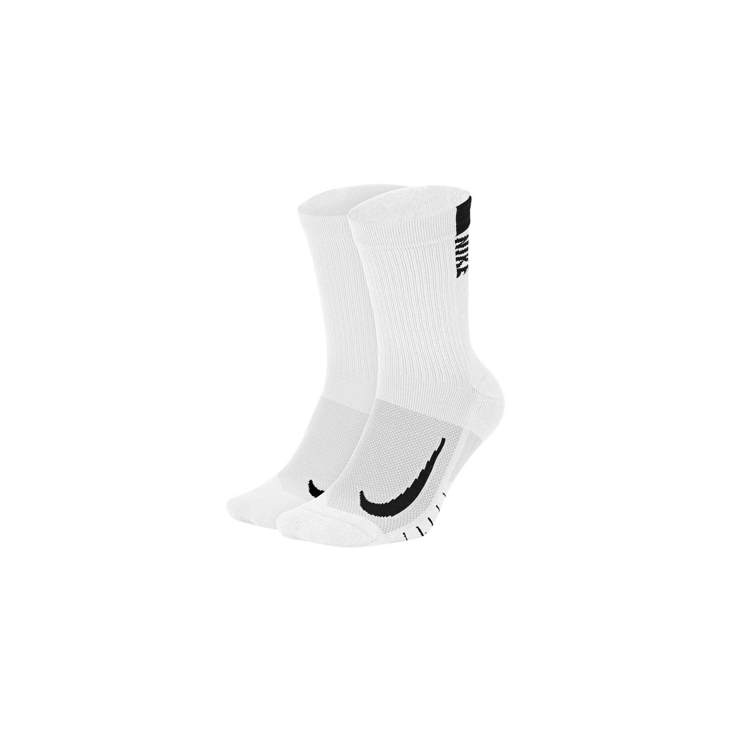 Nike Calze Running Crew X2 Grigio Nero S