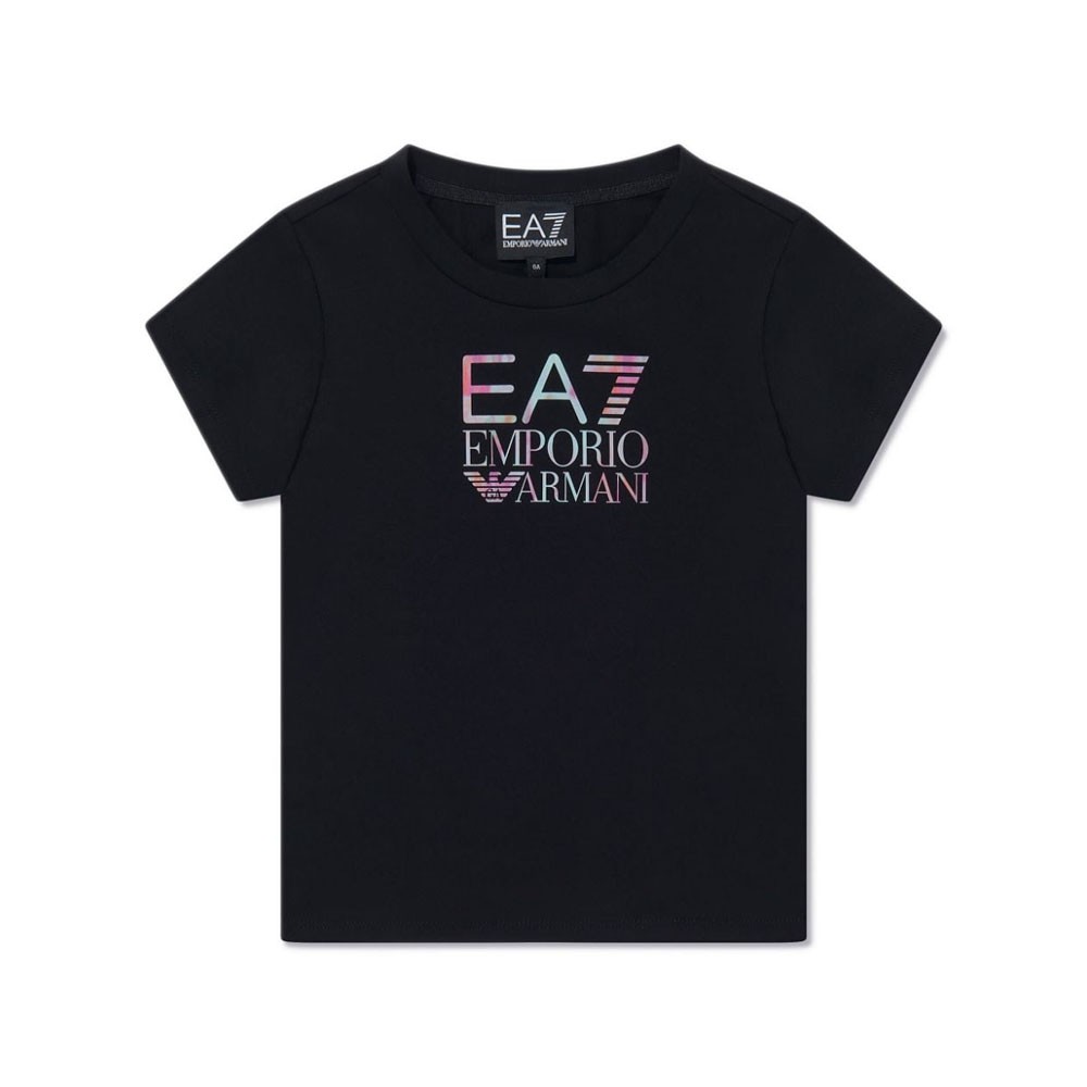 Ea7 Maglietta Palestra Nero Bambina 10 Anni