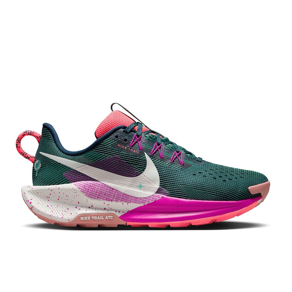 Nike Reactx Pegasus Trail 5 Viola Verde - Scarpe Trail Running Donna EUR 36,5 / US 6