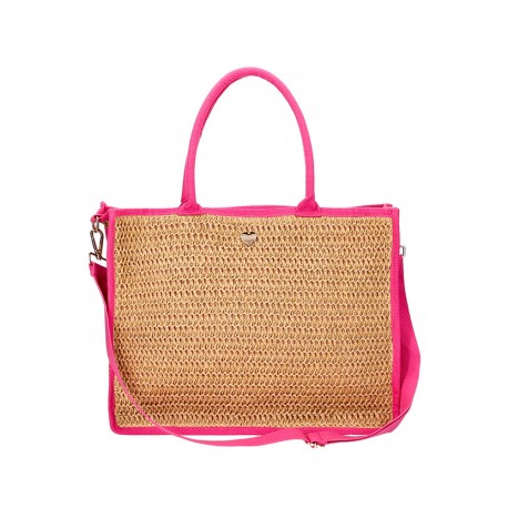 Hat You Borsa Mare Tracolla Fucsia Donna