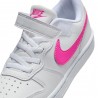 Nike Court Borough Low Ps Bianco Fucsia - Sneakers Bambina