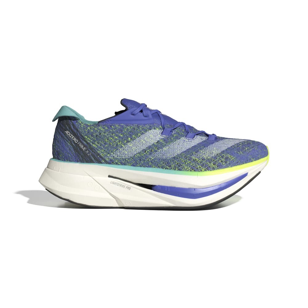 ADIDAS Adizero Prime X 2.0 Strung Viola Giallo - Scarpe Running Uomo EUR 43 1/3 / UK 9
