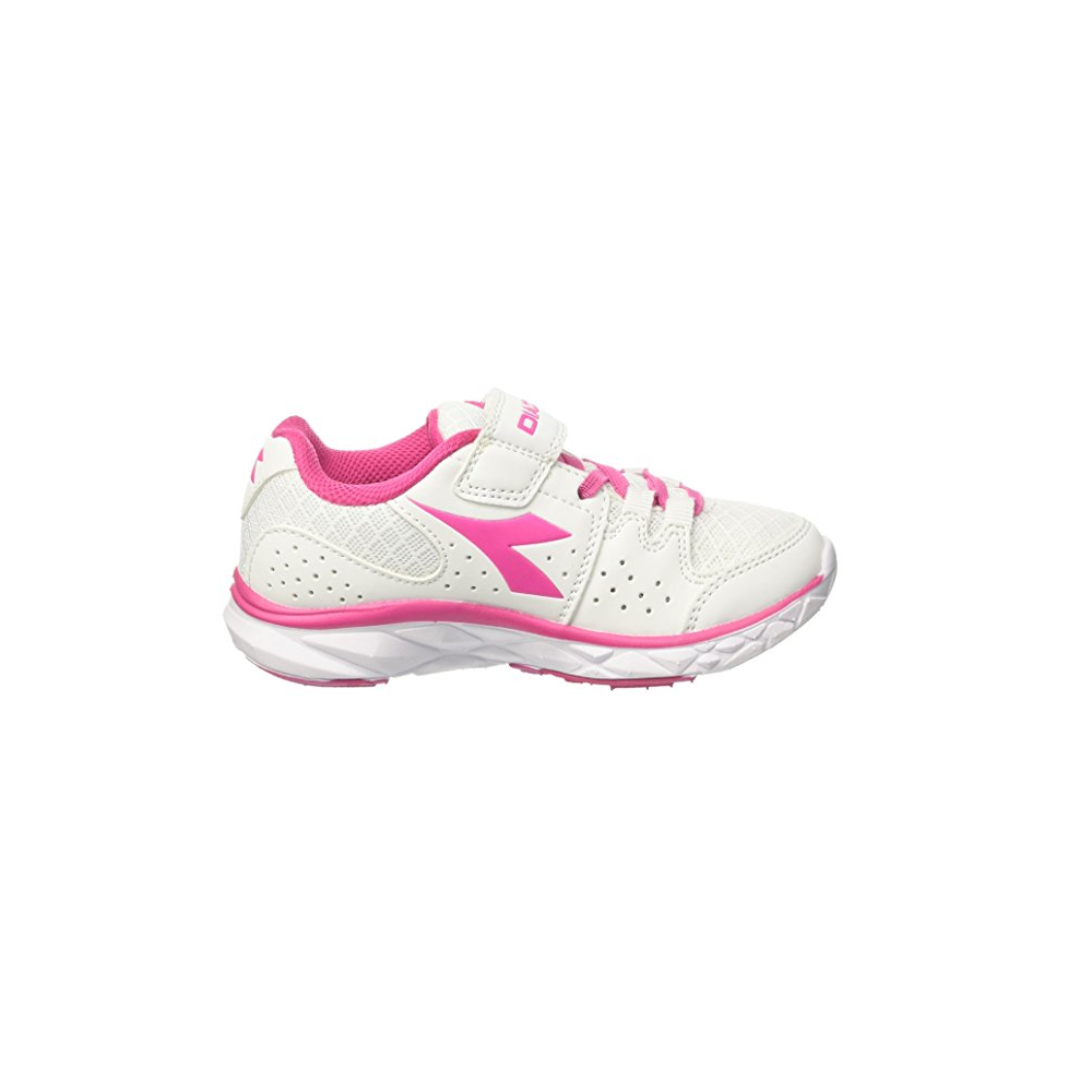 Diadora Hawk 7 junior Velcro Bianco/rosa EUR 33 / UK 1