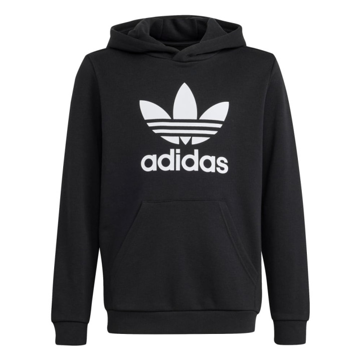 ADIDAS Originals Felpa Con Cappuccio Nero Bambino