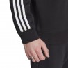 ADIDAS Originals Felpa Girocollo Tristripe Logo Nero Uomo