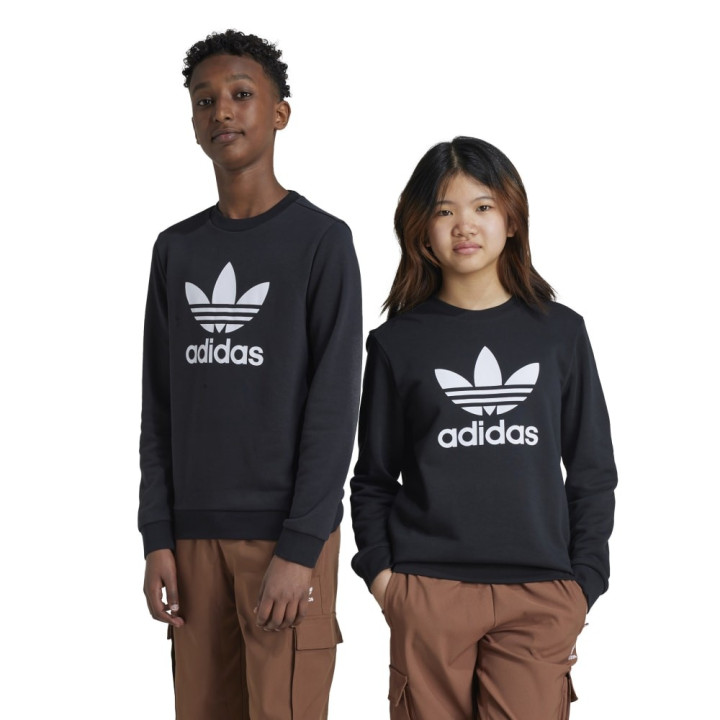 ADIDAS Originals Felpa Giro Big Logo Nero Bambino
