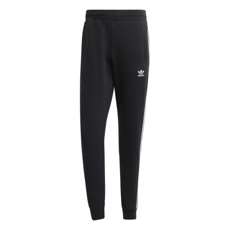 Adidas Originals Uomo Nero - Joggers Neri Con Tre Strisce - Immagine 3