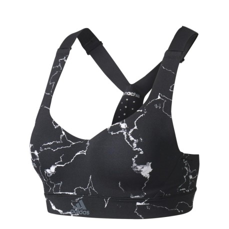 Adidas Bra Donna High Print Bianco