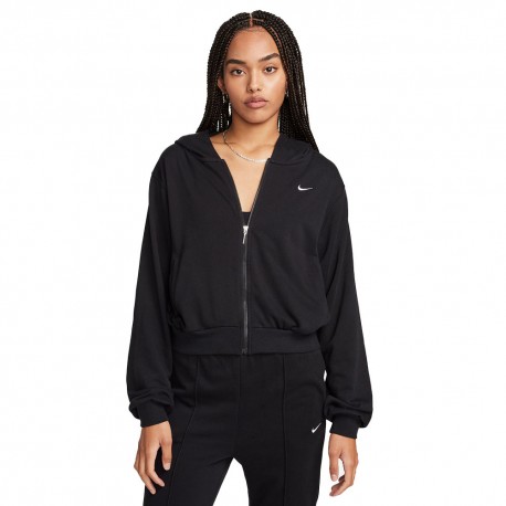 Nike Felpa Con Cappuccio Nero Donna L