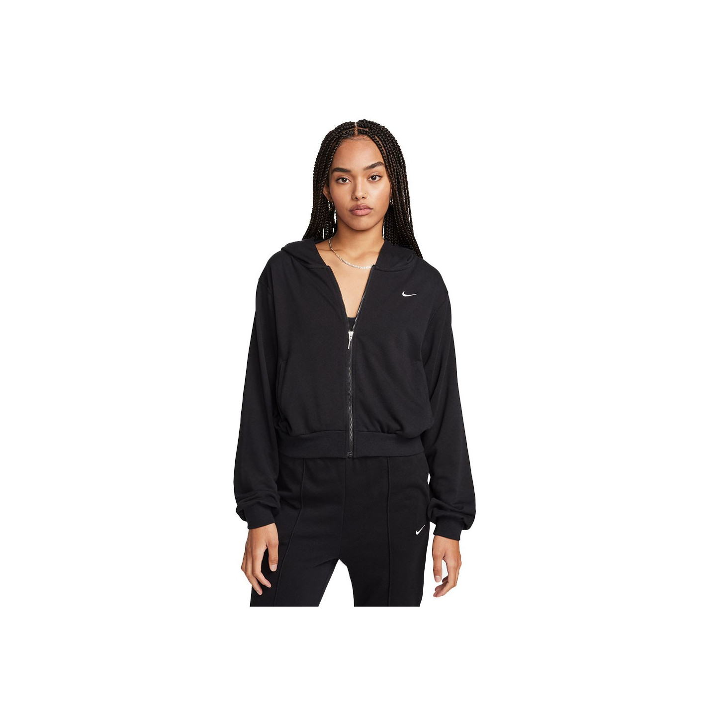 Nike Donna Nero Chill Small Logo W - Felpa - Immagine 2