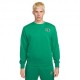 Nike Felpa Girocollo Logo Back Verde Uomo