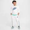 Nike Felpa Girocollo Logo Bianco Bambino