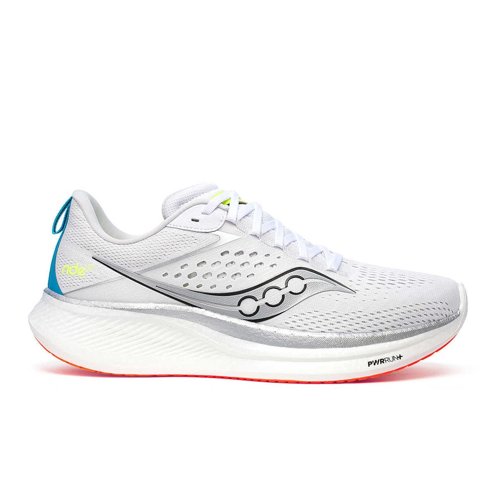 Saucony Ride 17 Grigio Bianco - Scarpe Running Uomo EUR 41 / US 8