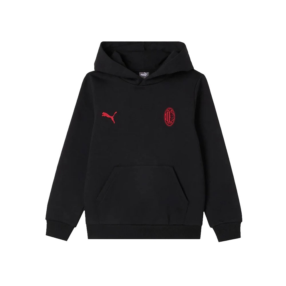 Puma Felpa Calcio Ac Milan Ess Nero Rosso Bambino Acquista online su Sportland